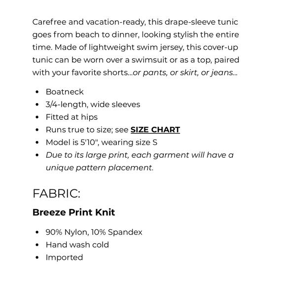 NEW Trina Turk Breeze Swimsuit Coverup Classic Tunic Multi Print Womens Medium - Picture 7 of 8